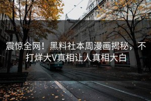 震惊全网！黑料社本周漫画揭秘，不打烊大V真相让人真相大白