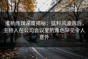 蜜桃传媒深度揭秘：猛料风波背后，主持人在公司会议室的角色罕见令人意外