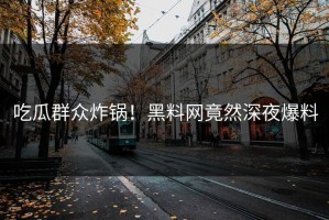 吃瓜群众炸锅！黑料网竟然深夜爆料