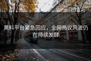 黑料平台紧急回应，全网热议风波仍在持续发酵