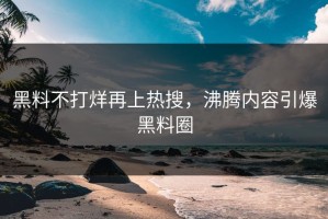 黑料不打烊再上热搜，沸腾内容引爆黑料圈